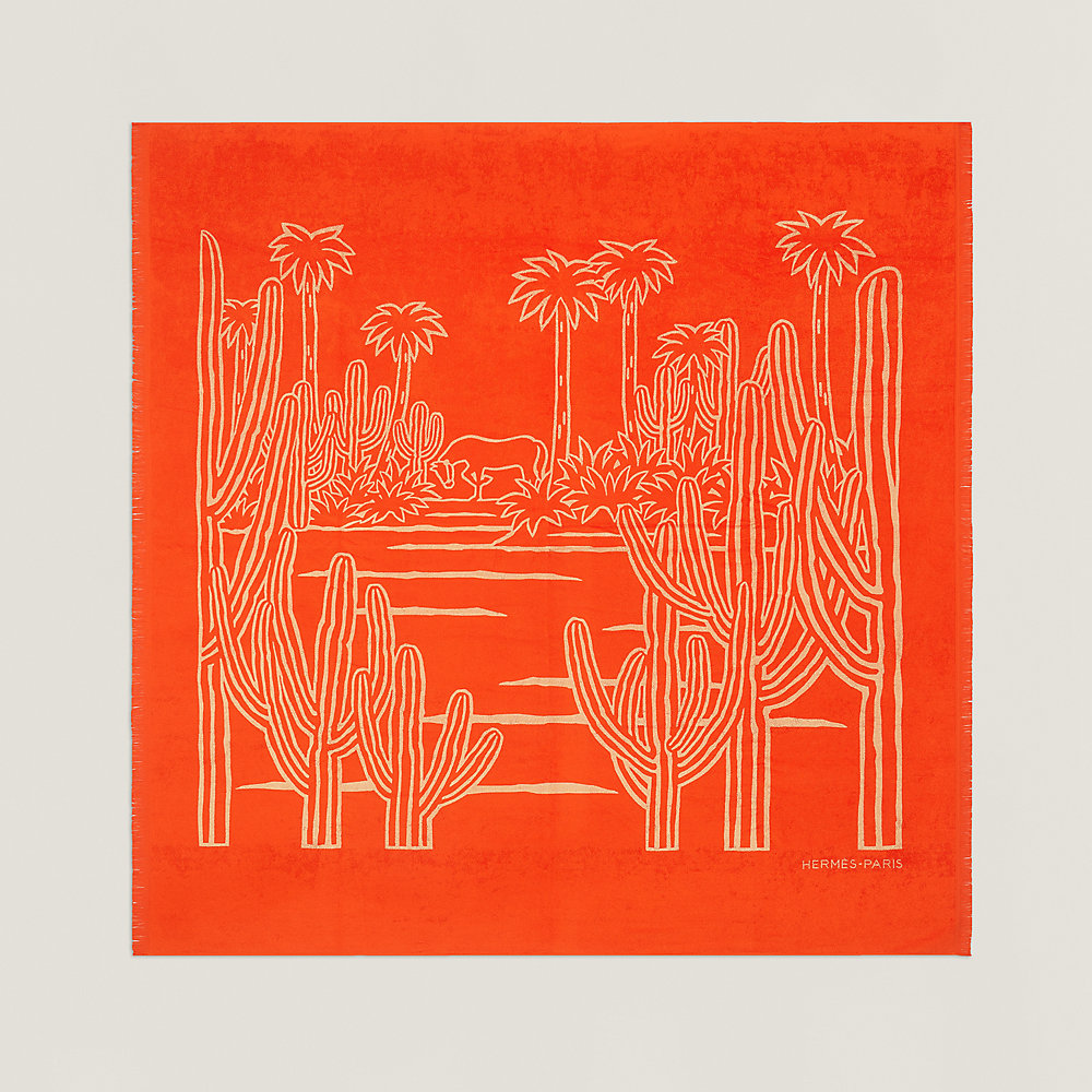 【HERMES】Yachting Tatoo Ancres en H ビーチタオル Sサイズ Yachting Tatoo Ancres en H beach towel, small model | Hermès